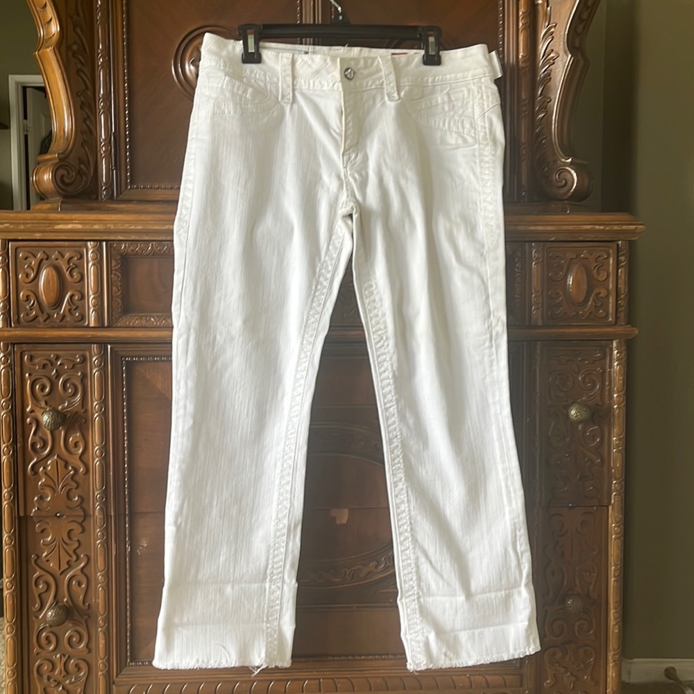 Rock Revival Y2K Summer Celine Straight white jeans sz 32